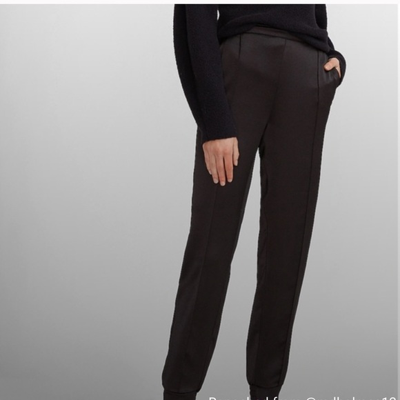 Express Pants - Express High Waisted Satin Jogger Pants - Sizs Small